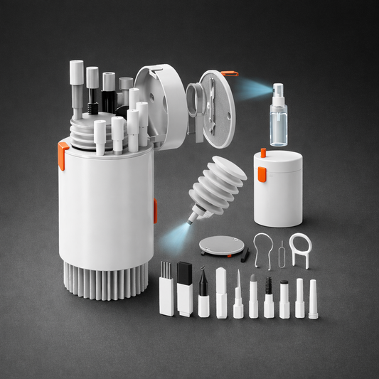 20-in-1 Tech Cleaning Kit for Laptops, Keyboards & Earbuds