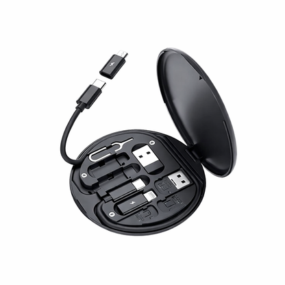 Mini Multi-Functional Fast Charging Data Cable Set  All-in-One Charging & Data Transfer Kit (9-in-1)